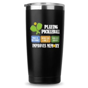 niduilef pickleball gifts for women men-gift for pickleball lovers 20 oz vacuum insulated stainless steel tumbler for birthday retirement christmas mothers day