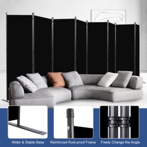 Room Divider and Folding Privacy Screens， 8 Panel Wide Room Divider Wall Screen for Room Separtition, Partition Room Dividers Fabric Panel Wall Dividers Freestanding for Office, Bedroom, Studio Dorm