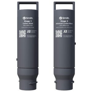 ao smith reverse osmosis water filter replacement cartridges - carbon replacement filters for aos-hero ro filtration systems - reduce chlorine & other contaminants from drinking water - aos-hero-s1s3