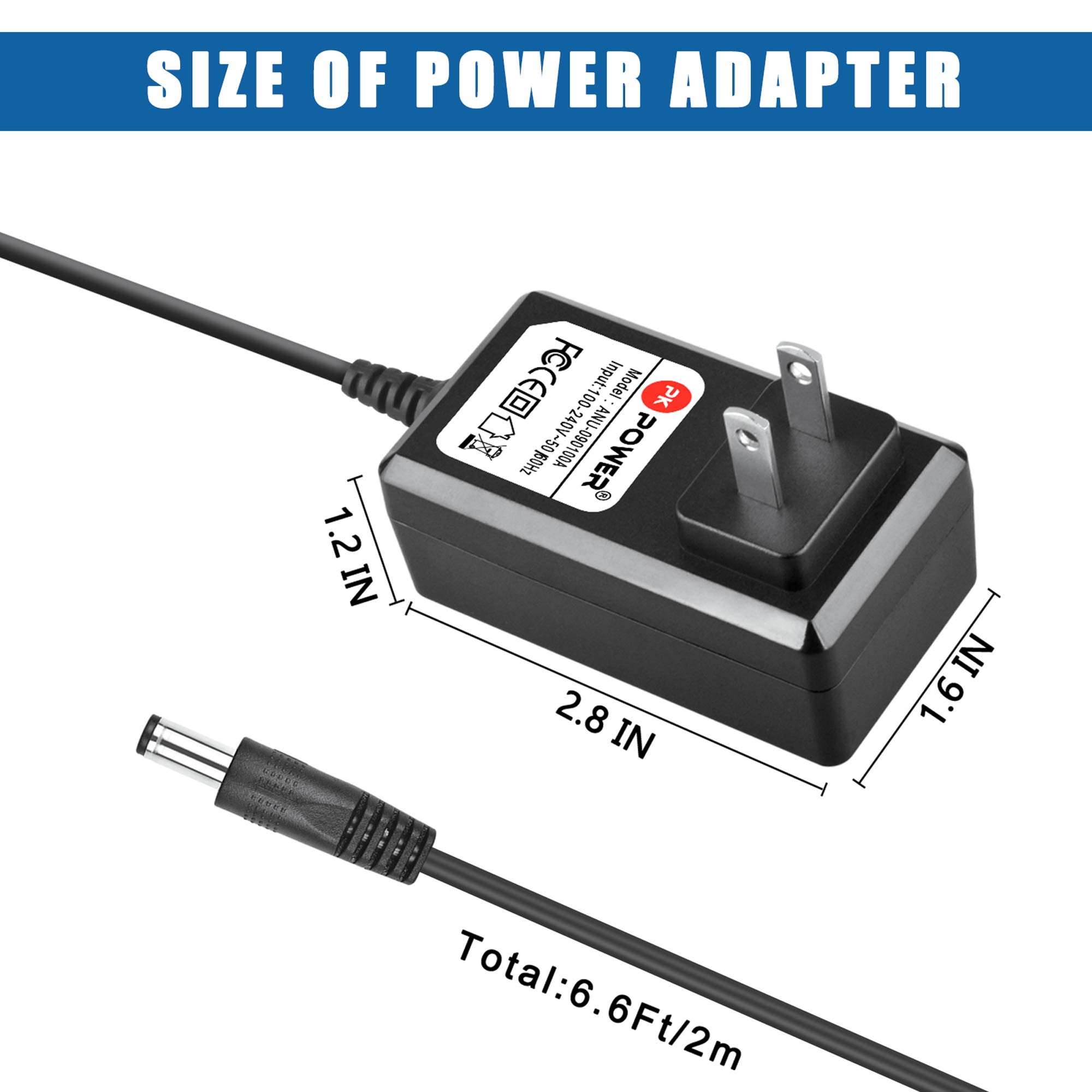 PKPOWER AC DC Adapter for Proctor Gamble 1-SG1700-000 JOD-028U-02 Swiffer Sweep & Vac Vacuum Sweeper Power Supply Cord Cable PS Wall Charger