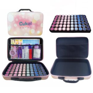 51buyoutgo Diamond Painting Art Storage Containers, 60 Big Slots Portable Diamond Painting Art Accessories Tools Organizer Supplies Box Case Kit Set Pack for Beads Drill Rhinestone Gem Crystal