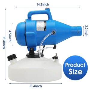 4.5L (1.2 Gallon) Electric ULV Portable Fogger Sprayer Machine Spraying Distance 30ft with 16.4ft Cord Atomizer Mist Cold Fogger for Home,Hotel,Church,School,Lawn and Garden