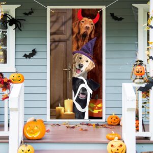 whaline halloween funny dogs door banner door cover trick or treat hanging banner decor cute party photography background for halloween party home school classroom door wall window decoration supplies