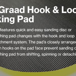 Pro-Graad 7" Hook and Loop Backing Plate for Sanding, Polishing Buffering Pads, Backer Pad with 5/8”-11 (5/8 inch TPI), 7 inch Backup Pad for Angle Grinder Drill Polisher Buffer