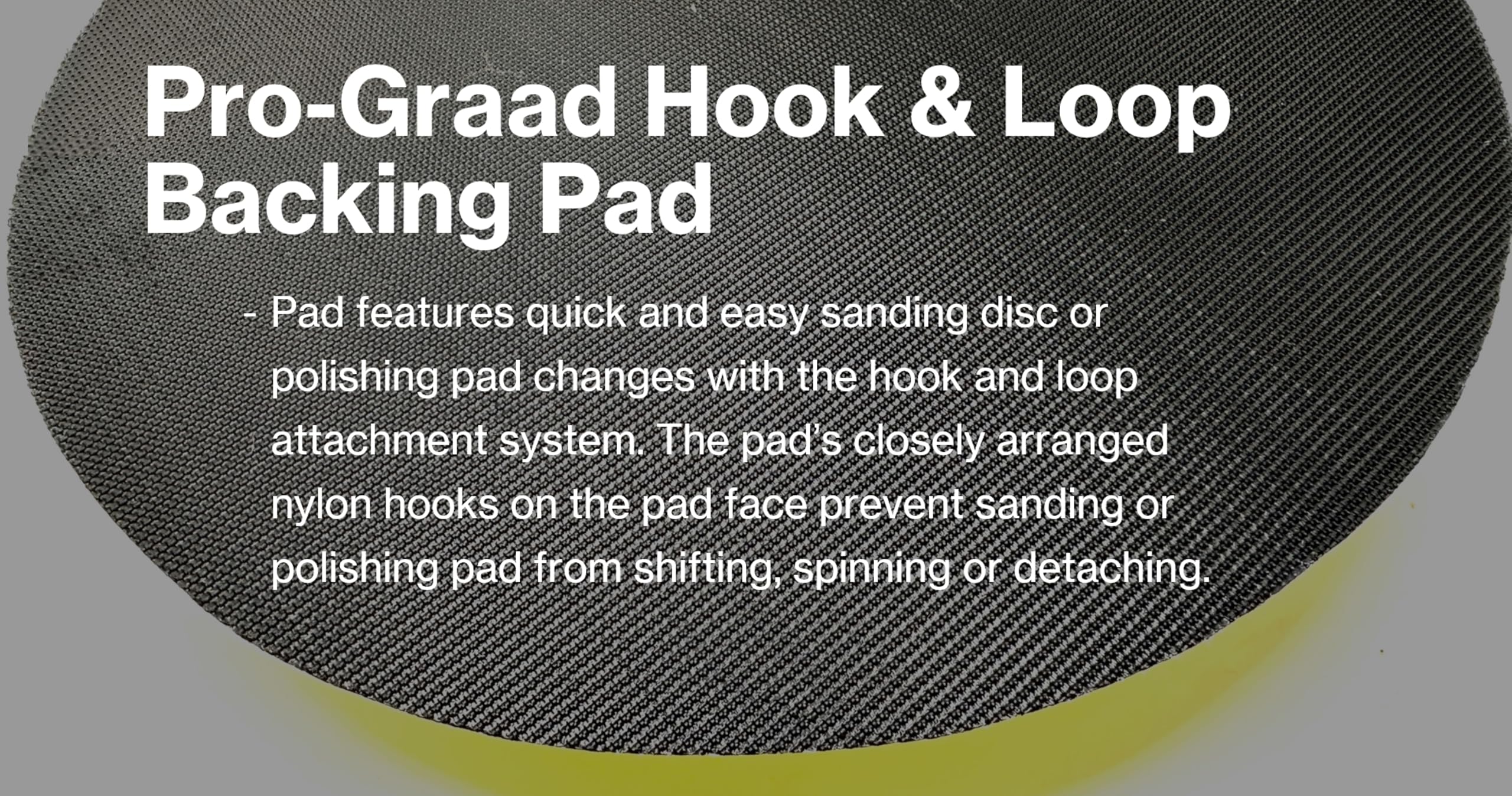 Pro-Graad 7" Hook and Loop Backing Plate for Sanding, Polishing Buffering Pads, Backer Pad with 5/8”-11 (5/8 inch TPI), 7 inch Backup Pad for Angle Grinder Drill Polisher Buffer