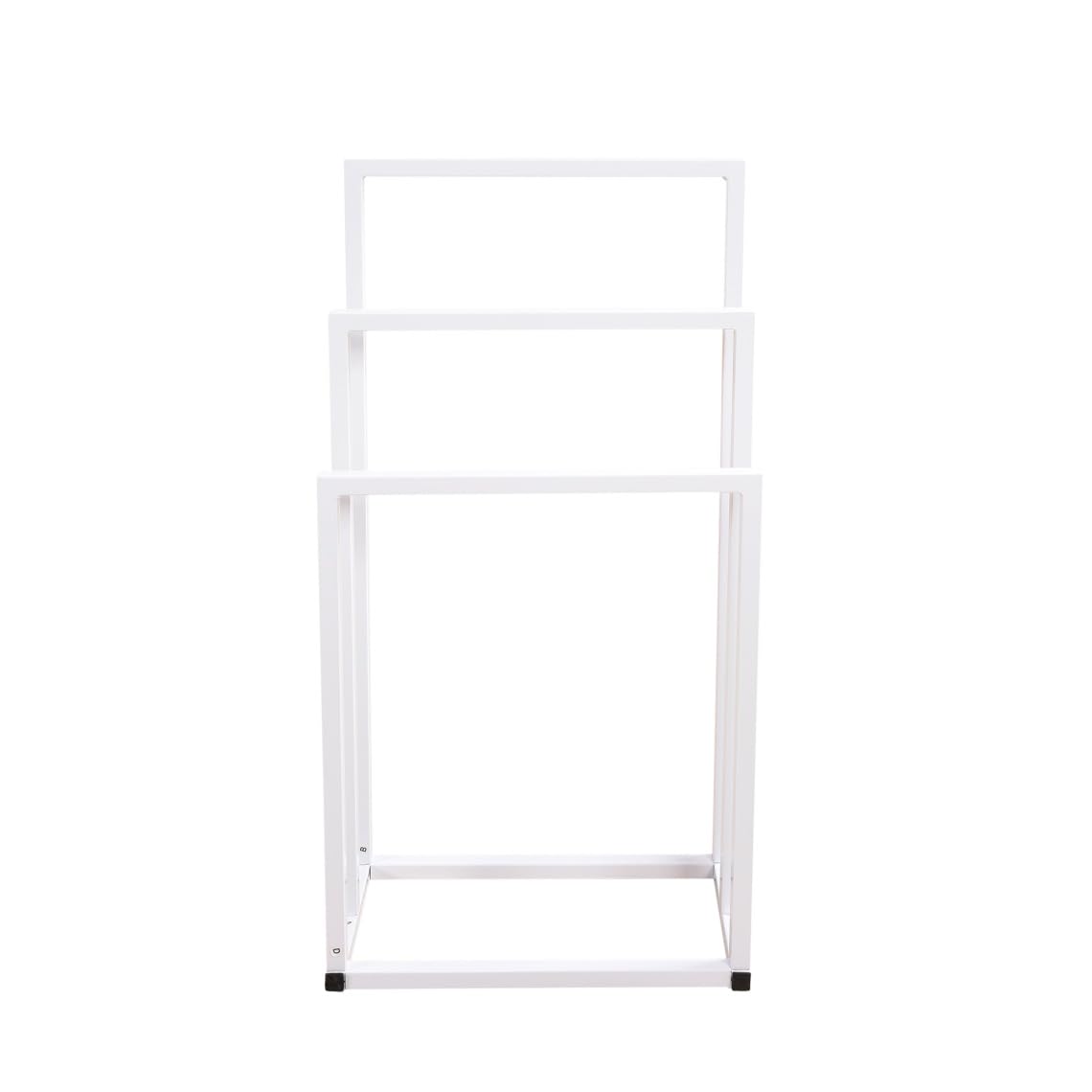 JINS&VICO 3 Tiers Metal Freestanding Towel Rack,Modern Style Hand Towel Holder,Bathroom Shelves for Bathroom Toilet Bedroom Washroom Shower Room Kitchen Pool etc,White