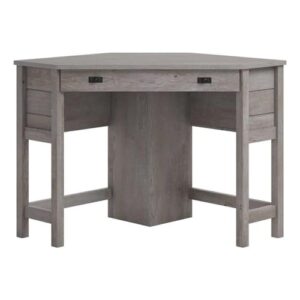 pemberly row coastal engineered wood corner desk in mystic oak