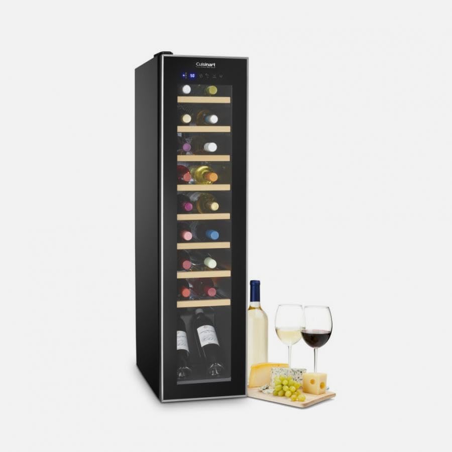 Cuisinart 18-Bottle Private Reserve Compressor Wine Cellar, One Size, Black