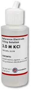 3.0 m kcl reference electrode filling/storage solution (60 ml, 2 oz.) for ph and orp electrodes