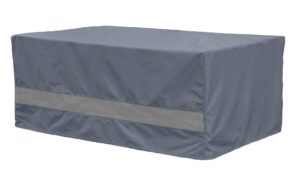 garden balsam waterproof rectangular patio table and chair cover bluish grey/grey 78" l x 62" d x 28" h outdoor general purpose furniture covers patio furniture set cover