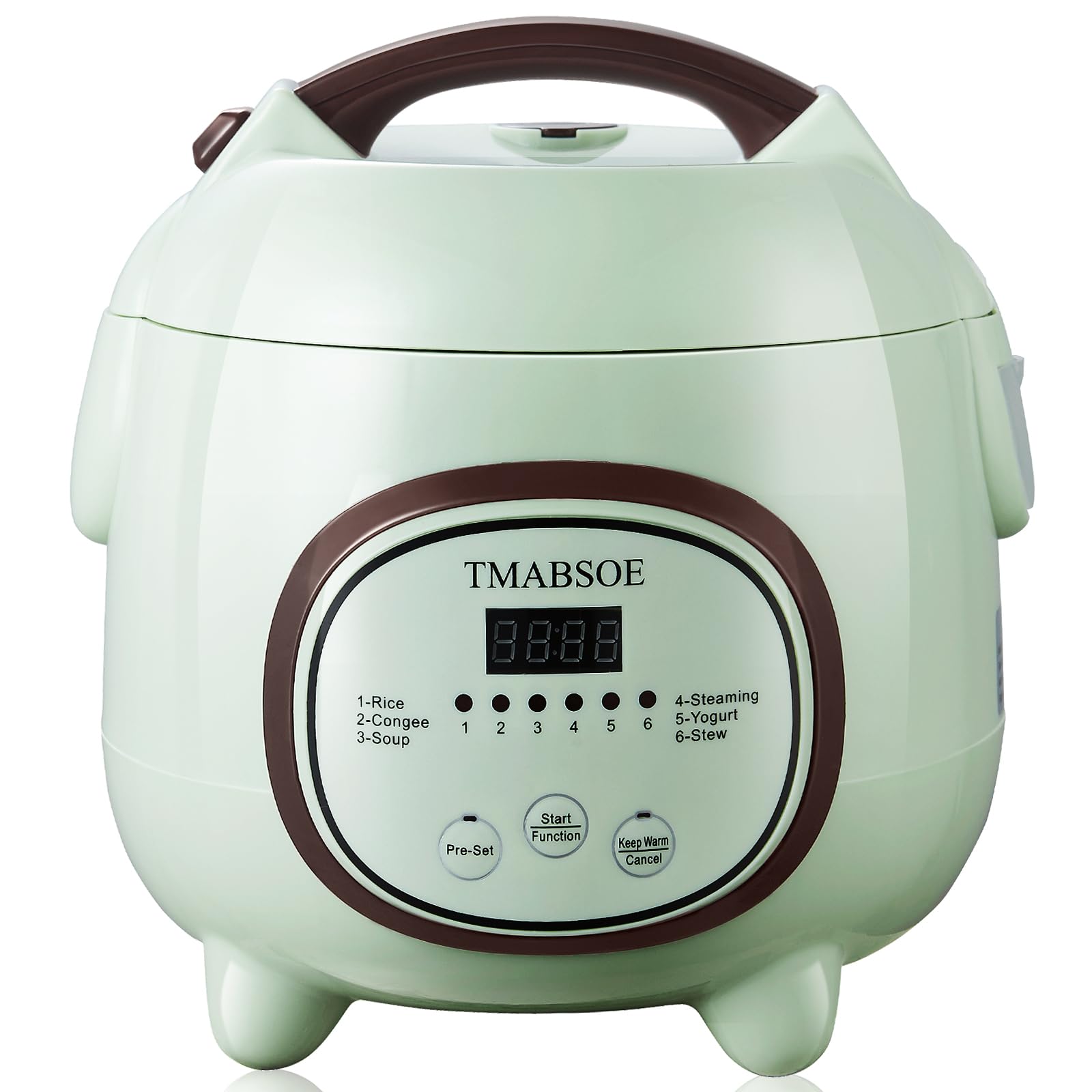 TMABSOE Rice Cooker 6 Cup (Cooked), Small Rice Cooker with 6 Cooking modes,24-Hr Delay Timer and Auto Keep Warm Function, Non-Stick Inner Pot,1.6L Suitable For 1-3 People