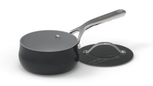 cuisinart culinary collection nonstick 1 qt. saucepan + cover, black