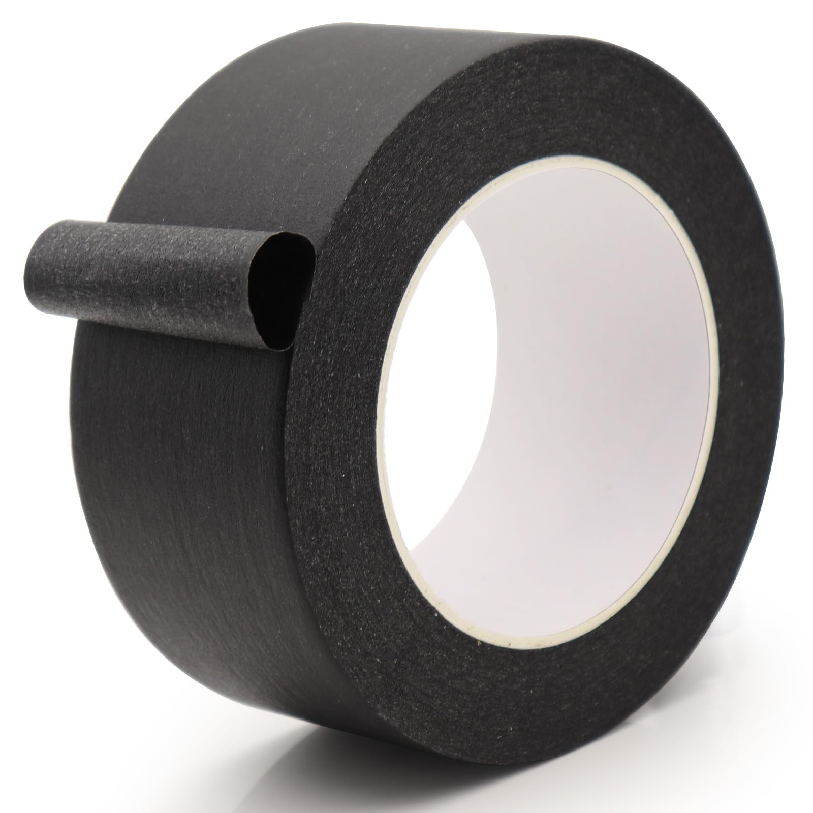 szwilnis Masking Tape 2 Inch Wide, Black Painters Tape, Multi - Use Tape for Home Wall Painting, Building, School Stationery, Labeling, Edge Finishing, 2 Inches x 55 Yards