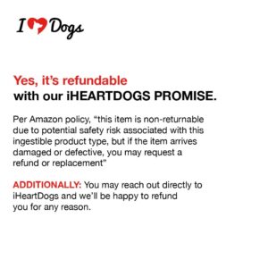 iHeartDogs Heart & Vitality Cardio Support for Dogs - Dog Heart Health Supplement with Anchovy Oil, Taurine, Flaxseed, Arginine, Blueberry Extract, Coenzyme Q10