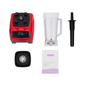 Xuthusman 3HP 2 Liter Blender Professional Milkshake Fresh Juice Blender Heavy Duty Commercial Power Blender Smoothie Mixer 2200W Kitchen Juicer (Red)