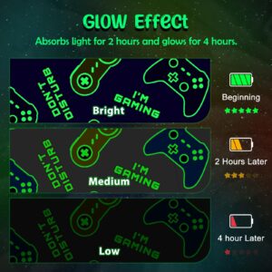 Gaming Blanket Toys Gifts for Boys - Glow in The Dark Game Controller Throw for Kids Age 1-14 Year Old Child Toddler Teen Birthday Christmas Valentine's Day Easter Presents Gamer Room Decor 50"x60"