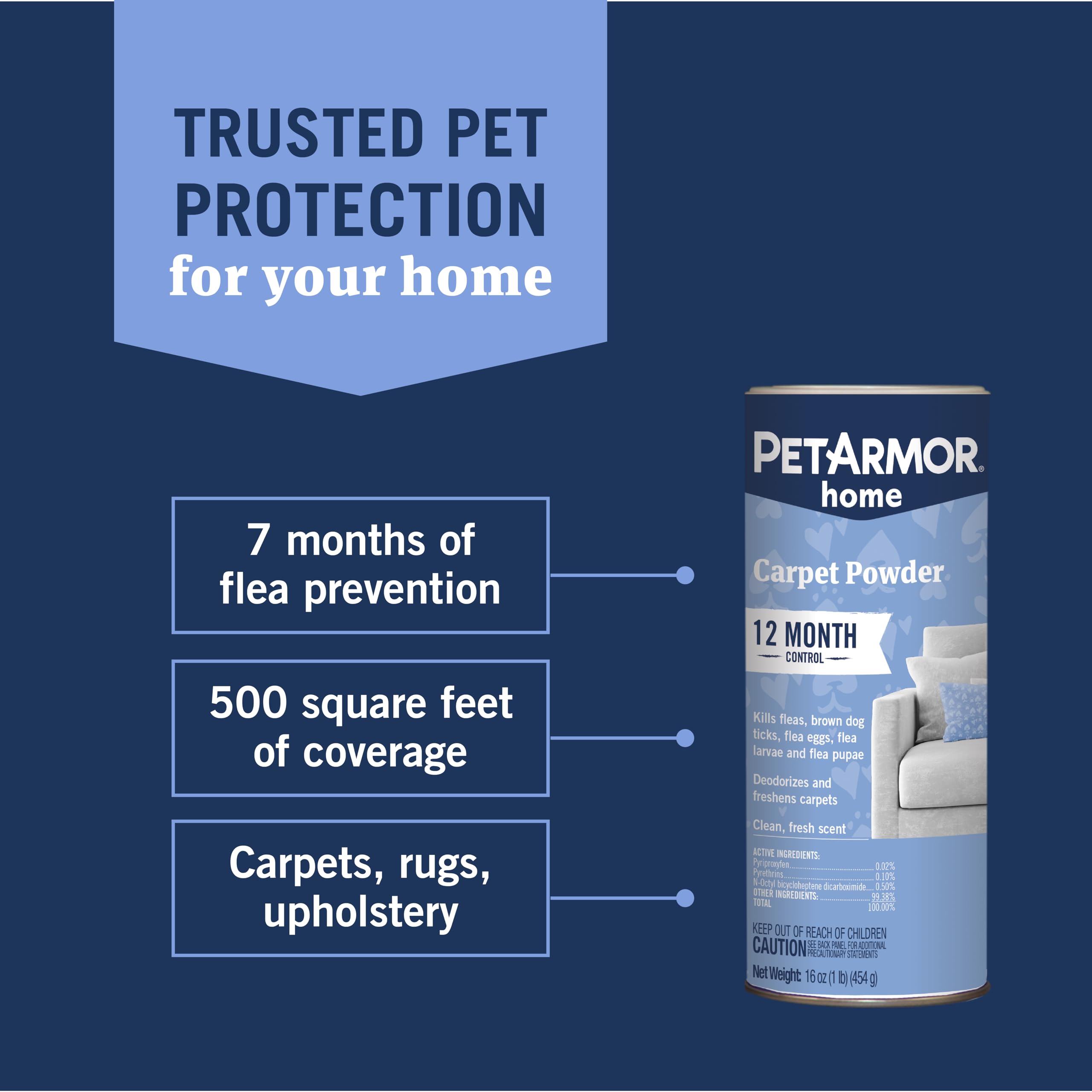 PetArmor Plus Flea & Tick Prevention for Dogs 5-22 lbs (3 Doses) + PetArmor Home Carpet Spray and Yard Spray for Fleas & Ticks, Total Flea & Tick Prevention