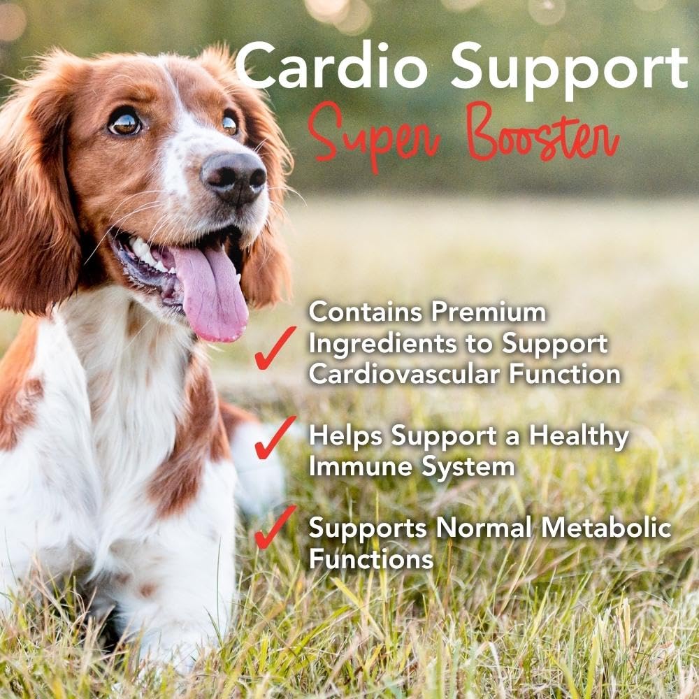 iHeartDogs Heart & Vitality Cardio Support for Dogs - Dog Heart Health Supplement with Anchovy Oil, Taurine, Flaxseed, Arginine, Blueberry Extract, Coenzyme Q10