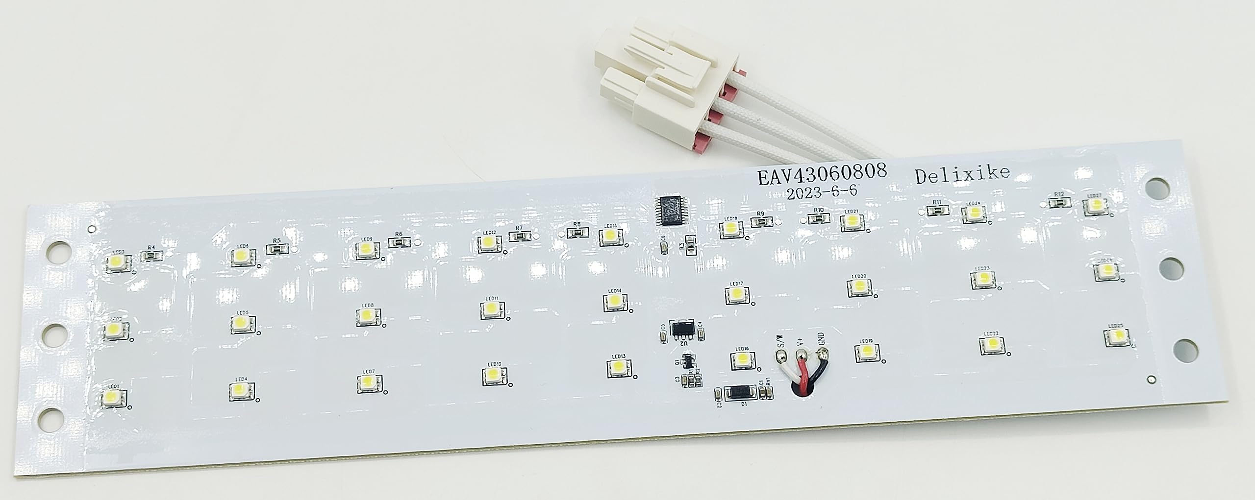 Delixike EAV43060808 EAV43060804 EAP5020295 LED Light BoardCompatible With Kenmore LG Refrigerator LED Light Assembly