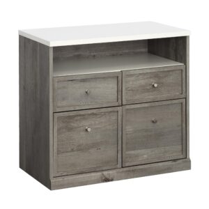 Sauder Craft Pro Series Craft Storage Cabinet with Drawers & Shelf, Mystic Oak Finish