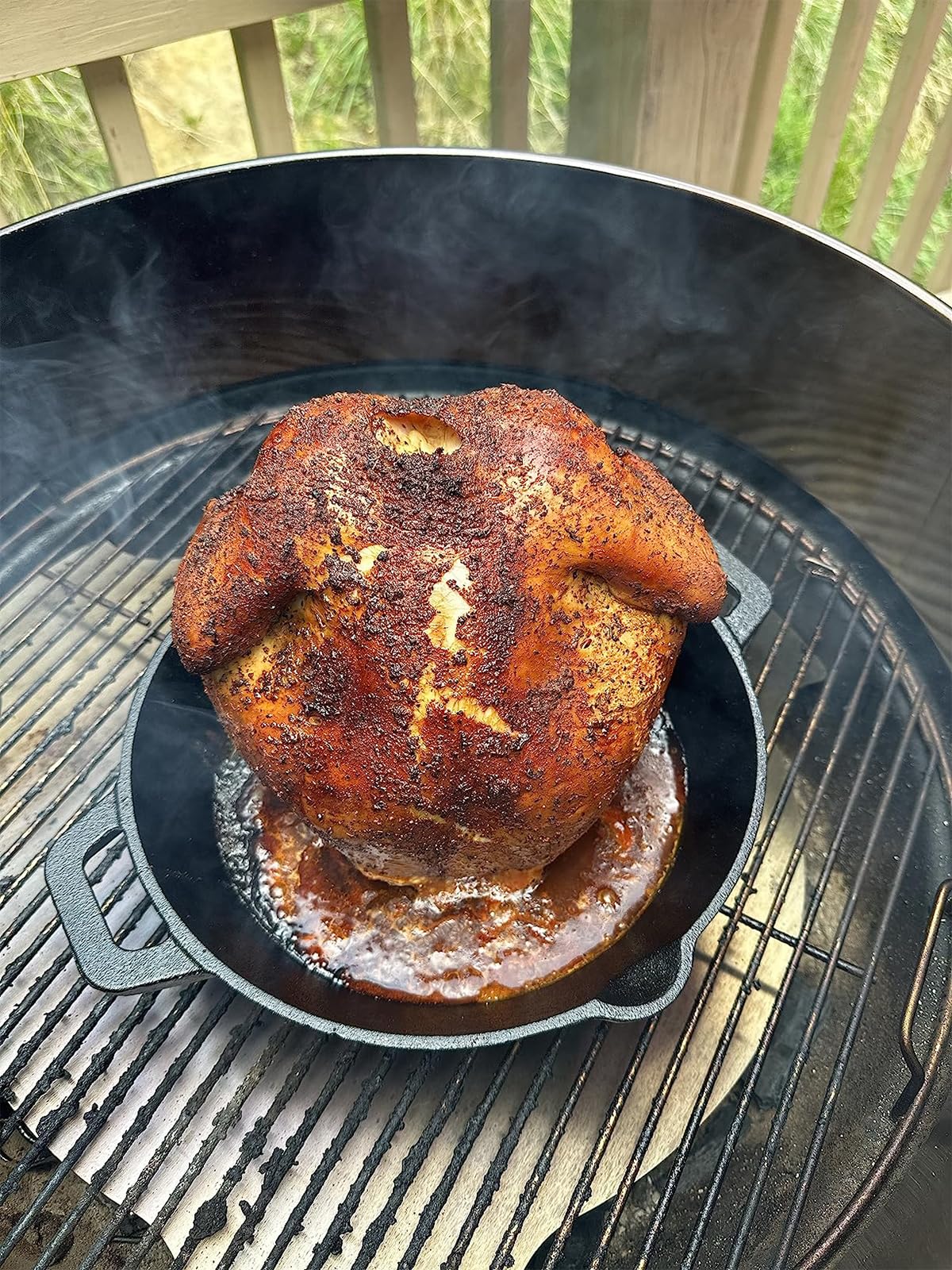 Thanksgiving Cast Iron Chicken Roaster Beer Can Chicken Roasting Pan, Beer Can Chicken Holder Chicken Stand for Most Grills and Oven, Turkey Roasting Pan for Thanksgiving Christmas Roast Chicken