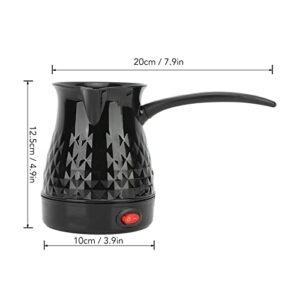 Asixxsix Turkish Electric Coffee Pot, Portable ABS Stainless Steel Coffee Maker Machine with Dual System, Even Heating Coffee Pot with Removable Handle for Tea Coffee