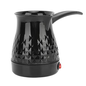 asixxsix turkish electric coffee pot, portable abs stainless steel coffee maker machine with dual system, even heating coffee pot with removable handle for tea coffee