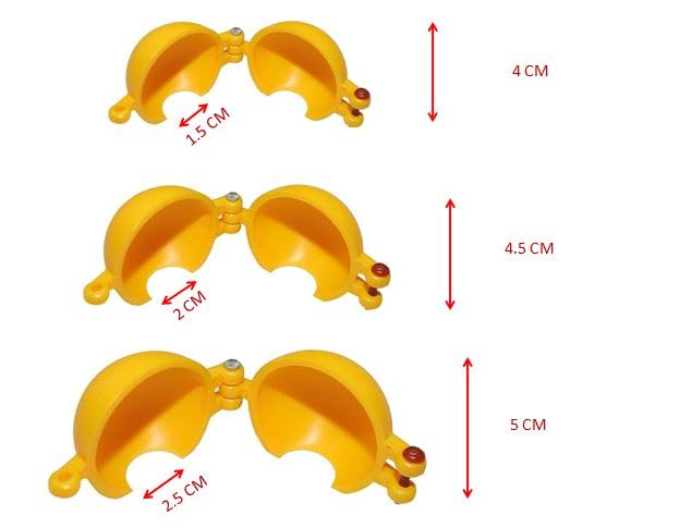 Garden Of Arts Ladoo Maker Mold Plastic Set of 3 in Three Sizes 1,2 and 3 No. Ladu Maker Mould Sancha for Ganpati Diwali Janmashtmi and Other Festival for Indian Mithai