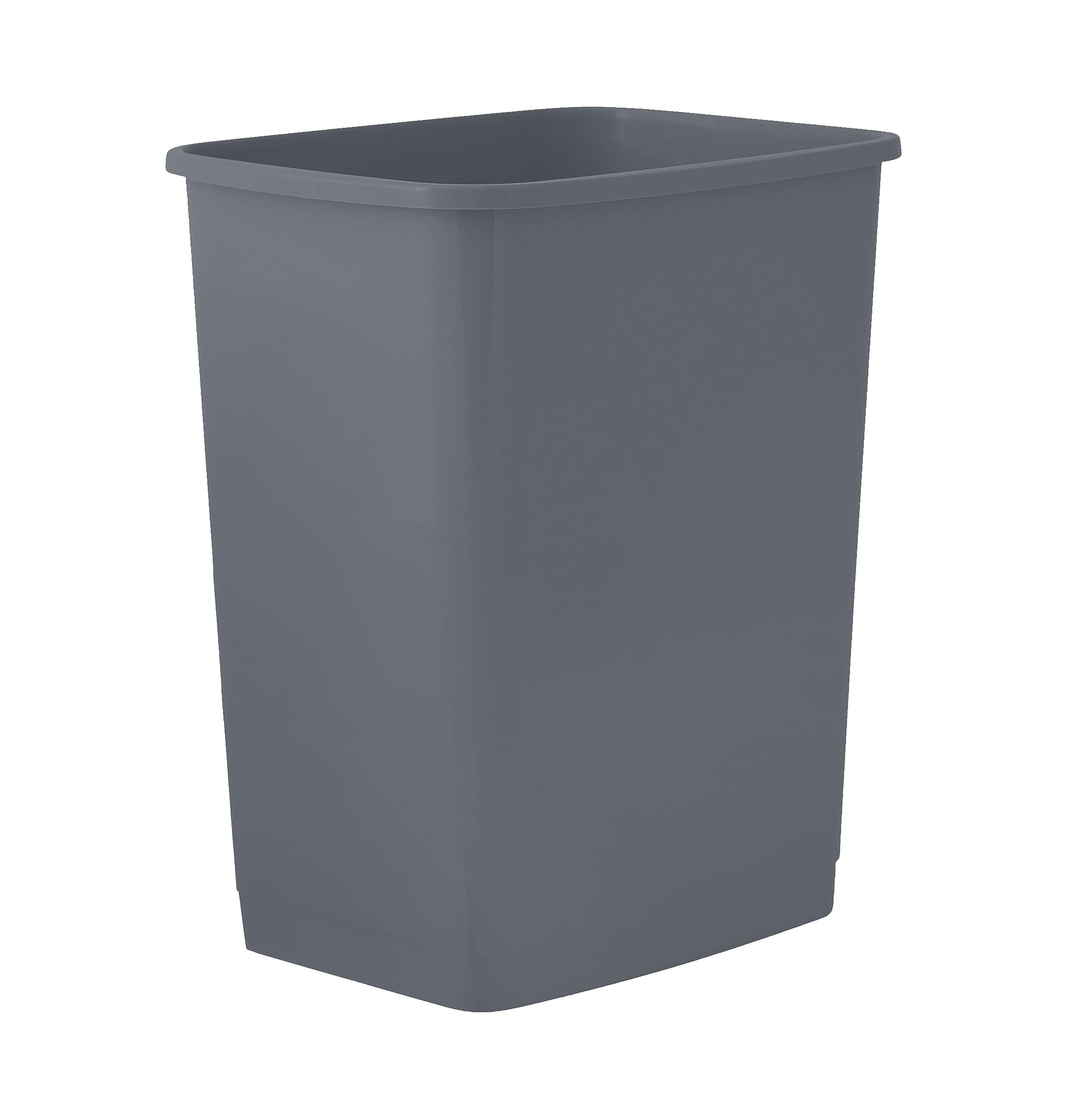 Superio Kitchen Trash Can 9 Gallon Slim Waste Bin 37 Qt Durable Plastic, Fit Small Spaces, Office, Bathroom, Under Counter, Dark Grey