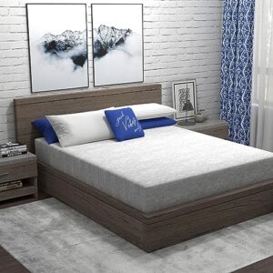 vibe heather grey gel memory foam mattress, certipur-us and oeko-tex certifed bed-in-a-box in ultra small package, 10-inch, full