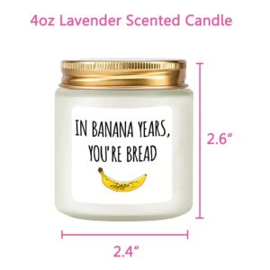 LAMIVEENLA Birthday Gifts for Women Men Scented Candle Lavender - Funny 50th 60th 70th Birthday Gifts for Women Men Old Person Friends Sister Mom Grandma 4oz