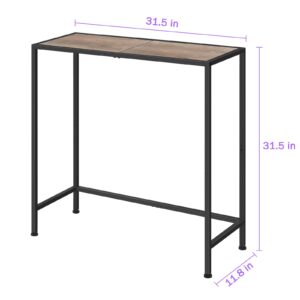 Narrow Entryway Table for Hallway Console Table, Thin Sofa Table Behind Couch Skinny Table, Grey Console Small Tables for Entryway Foyer, Long Table for Entrance Small Spaces Decorative and Storage