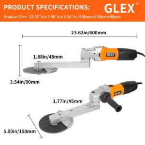 GLEX Angle Grinder Stand Tools, Extended Angle Grinder, Stainless Steel Industrial Long Arm Electric Angle Grinder, Sander, General Purpose: Grinding Wheels, Metal Cutting Blades, Flap Wheels.