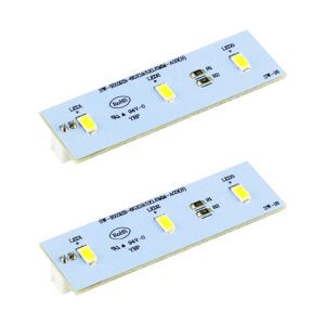 GEAIN SW-BX02B Refrigerator LED Light(2 pcs) for Magic Chef Refrigerator and Electrolux Refrigerator LED Light Board|Refrigerator LED Light Module Replacement ZBE2350HCA,DC 12V