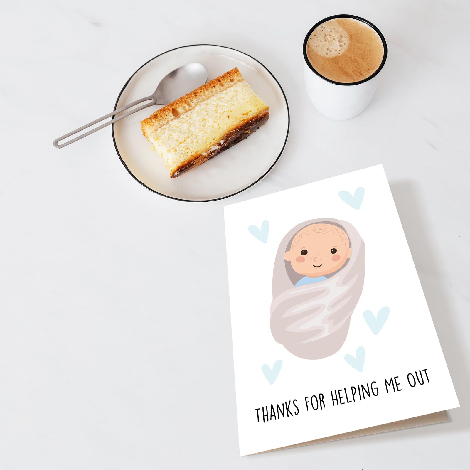 Chenive Thank You Card for Midwife OB Nurse Obstetrician, Doula OBGYN Appreciation Card, Labor and Delivery Doctor Gift, Thanks for Helping Me Out Greeting Card