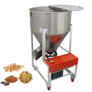 haywhnkn dry powder mixer blender feed mixing machine 165lbs dry&wet powder mixer particle granule blender stainless steel 110v 3kw