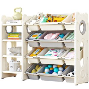 chorbeych kids toy storage organizer toy organizers storage bins with 12 toy storage bins -experience easy storage toy storage organizer for living room