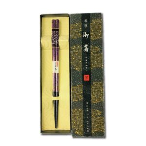 premium japanese chopsticks reusable [ made in japan ] traditional lacquer art wooden chopsticks b (galaxy pu(mk007))