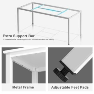 Need Large Computer Desk 70.8 x 31.5 inches Conference Table Large Office Desk Writing Table Workstation for Home Office,White 10FJGSAC3-180WW-ND