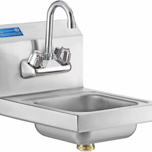 Commercial Wall Mount Wash Basin Hand Sink 16"x12"