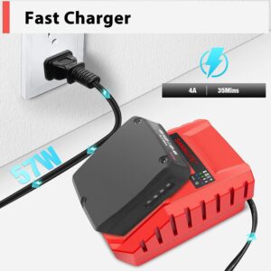 Battery Charger For Hilti, Portable C 4/12-50 12V Lithium Power Tools Battery Charger, 57W Fast Charging With Dual LED Systems & USB Port Cordless Battery Pack Charger For Hilti 12 Volt Li-ion Battery