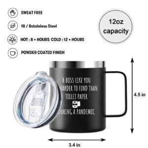 ZAHUOMUG Boss Gifts Mug,Best Boss Gifts for Men,Appreciation for Boss Day Birthday Christmas Going Away Farewell Congratulation,Best Boss Ever,Boss Gifts Ideas,Boss Mug 12oz