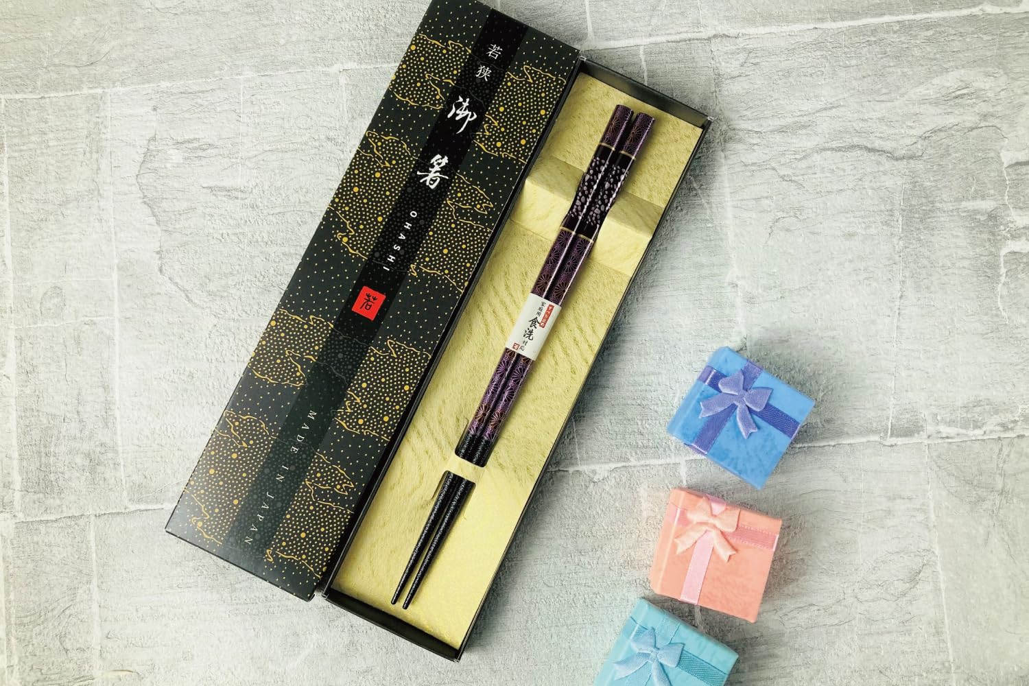 Premium Japanese Chopsticks Reusable [ Made in Japan ] Traditional Lacquer Art Wooden Chopsticks B (Galaxy PU(MK007))