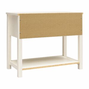 Mr. Kate Primrose Wide 1 Drawer Nightstand with Open Shelf, Ivory Oak