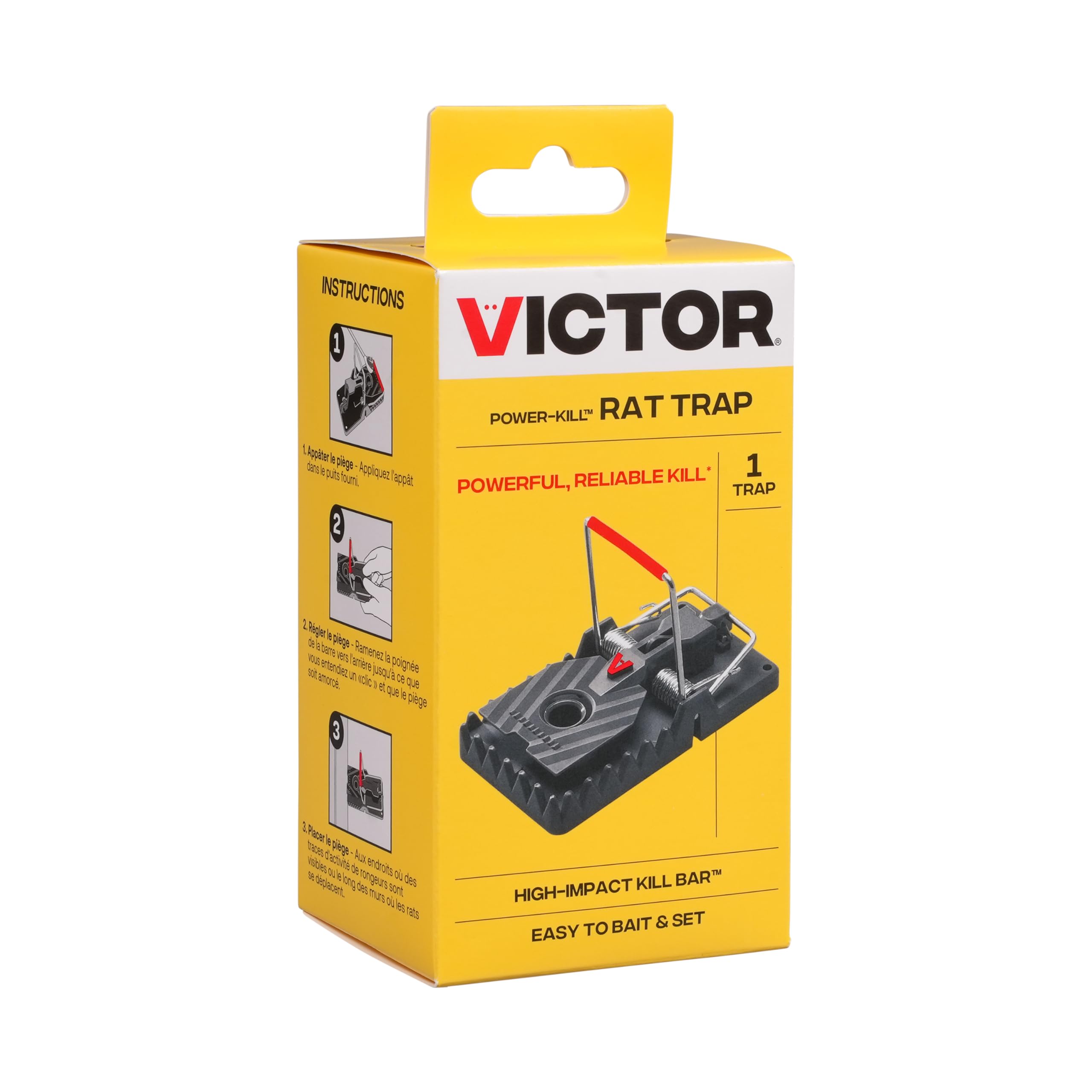 Victor M144B Instant Power-Kill Easy Set Reusable Rat Trap