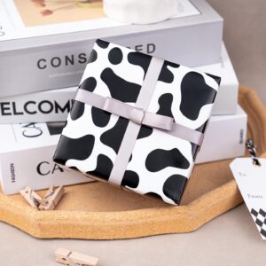 WRAPAHOLIC Wrapping Paper Roll - Mini Roll - 17 Inch X 33 Feet - Cow Prints Design, Perfect for Wedding, Birthday, Holiday, Baby Shower