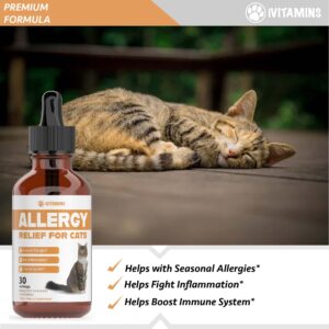 Allergy Relief for Cats | Helps to Naturally Support Allergy & Itch Relief for Cats | Cat Allergy | Cat Itch Relief | Cat Itchy Skin Relief | Cat Allergy Relief for Cats | Cat Supplements & Vitamins