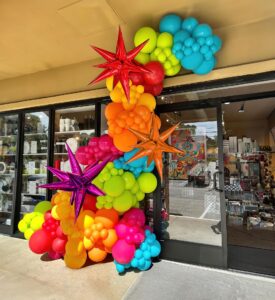 mexican fiesta cinco de mayo independence themed balloon garland arch kit 152 pieces hot pink red yellow orange blue green balloons for mexico birthday and baby shower party supplies decoration