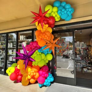 Mexican fiesta cinco de mayo independence Themed Balloon Garland Arch Kit 152 Pieces Hot Pink Red Yellow Orange Blue green Balloons for Mexico Birthday and Baby Shower Party Supplies Decoration