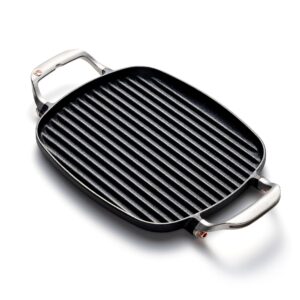 outset cast iron grill pan with ridges 8.5” x 14.25” x 1.5”